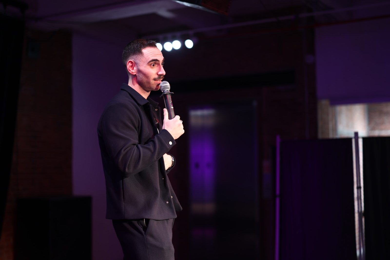 Zaid Fouzi on stage at Habibi In The City