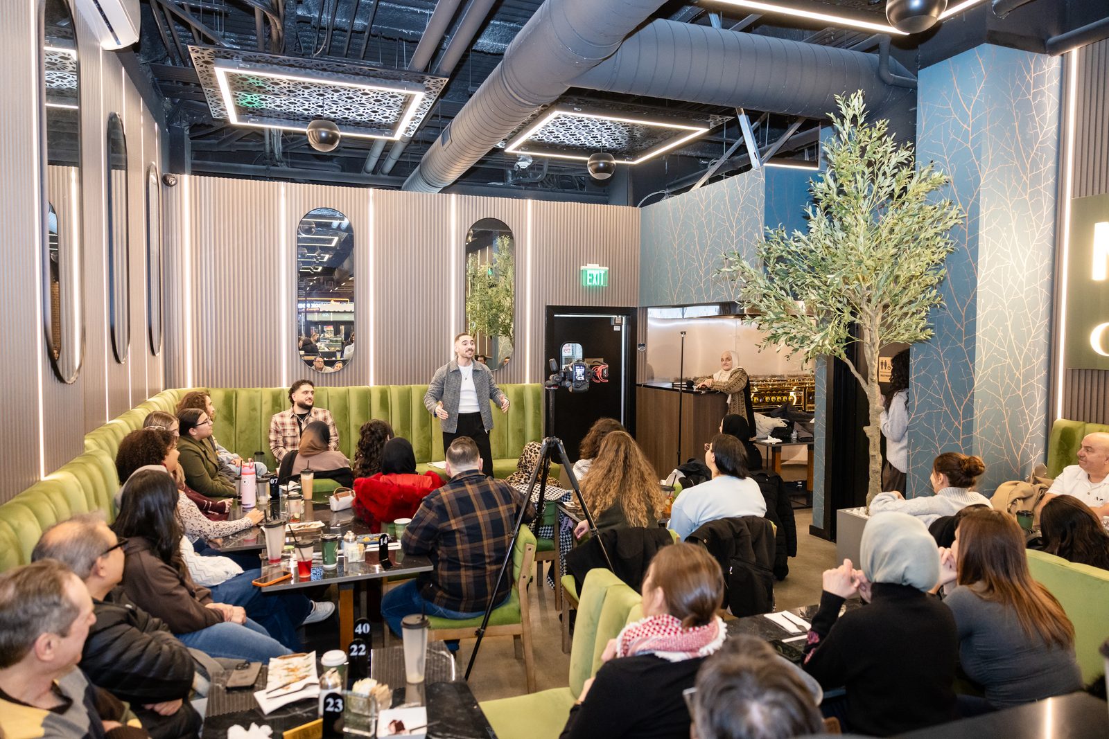 Packed room at Cafe Comedy Tour Night 1, Mokafe Paterson NJ